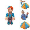 Delightful Blippi Cosplay Hat Plush Figure Toy Cuddly Stuffed Doll For Children