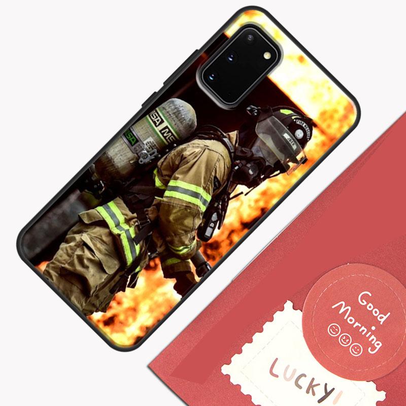 Firefighter Heroes Fireman Cool Phone Case For Samsung Galaxy S25 Ultra S20 S21 S22 S23 S24 Plus S9 S10 S24 FE Cover Shell