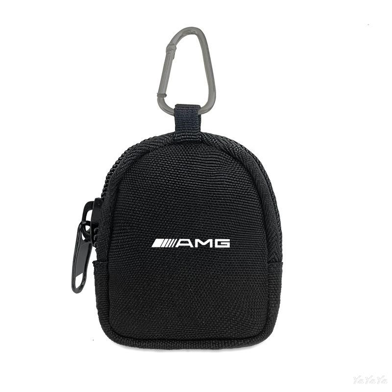 RPO5 Car Wallet Portable Storage Bag Zipper Clutch Multi-function Storage Accessories For Benz AMG W206 W220 W201 W168 W210 Stickers
