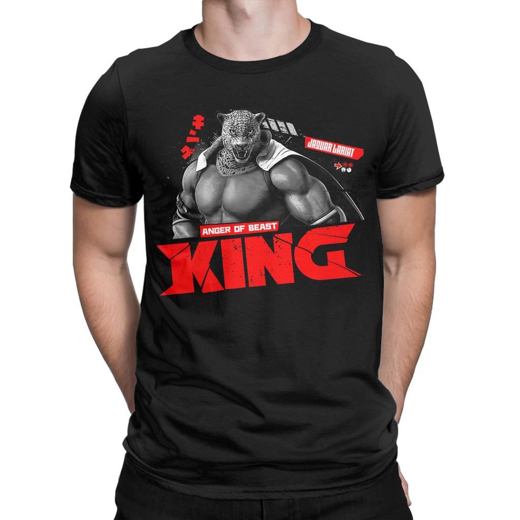 Herren T-Shirts Tekken Spiel Neuheit Reine Baumwolle T-Shirts Kurzarm T-Shirts Rundhals Oberteile Klassisch