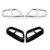 Durable Car Stainless Steel Exhaust Tailpipe Cover Trim Compatible for 5 Series G30 G31 525li 528li 530i 2018-2022 2pcs