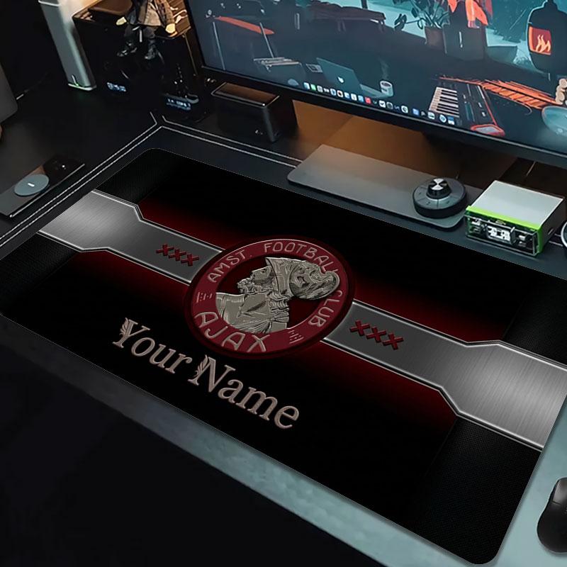 AFC Ajax Custom Name Large Size Mouse Pad Large Gaming Table Cushion Non-slip Laptop Tablet Big Mousepad XXL Mat Mini PC Playmat With Lock edge