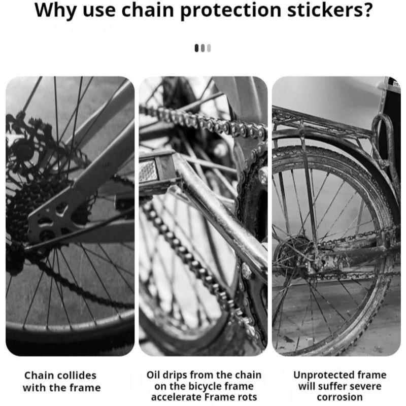 Mountain Bike Chain Protector Rear Fork Frame Guard Scratch Resistant MTB Bicycle Accessory