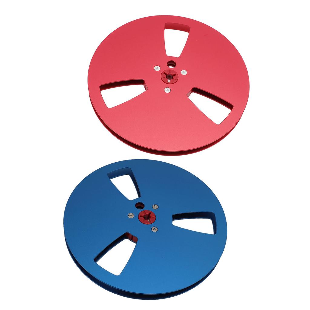 1/4 7 Inch Empty Tape Reel 3 Hole Aluminum Alloy Universal Open Reel Sound Tape Empty Disc for ReVox