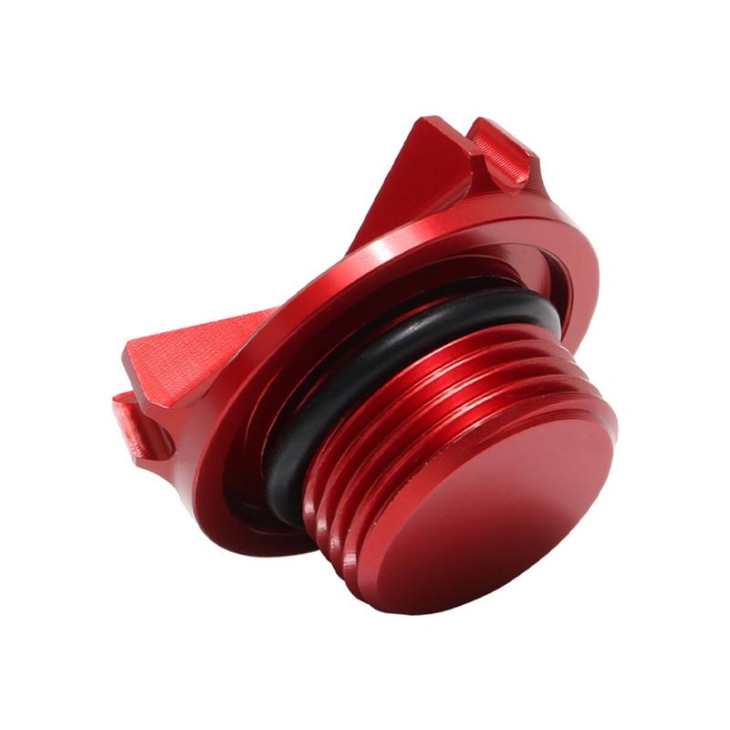 Aluminium Alloy Engine Oil Cap Aluminum Alloy Motorcycle Engine Oil Filler Plug Anti-Theft Oil Tank Screw Cover Vehicle