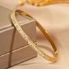 Exquisite Titanium Steel Starry Sky Bracelet with Inlaid Diamonds - Elegant and Luxurious European-American Design