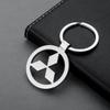 1pcs Car Style Metal Key Chain Accessories Pendant Key Ring For Mitsubishi ASX Lancer Pajero Outlander Colt Galant L200 Ralliart