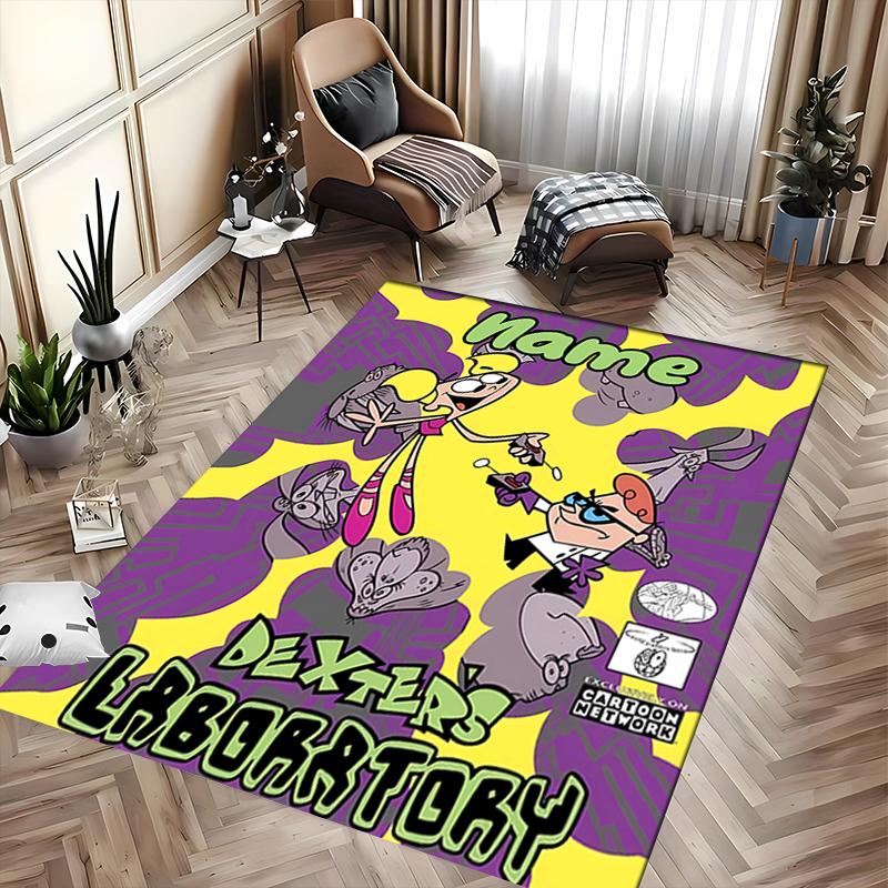 Custom personalization Dexter's Laboratory Area Rug - Perfect For Kitchen, Bathroom,Laundry Room Decor Large Size Available,Gift All Seasons