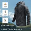 Stabbon Lightweight Windbreaker with Fleece Plus Sizes Thin and Korean Sports Hooded Mountain Ultra Lightweight Plus Sizes Long Hiking Dark Men's