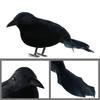 A95I-Halloween Decoration Simulation Black Crow Prop Set Fake Bird Ghost Halloween Black Crow Toys Scary Festival