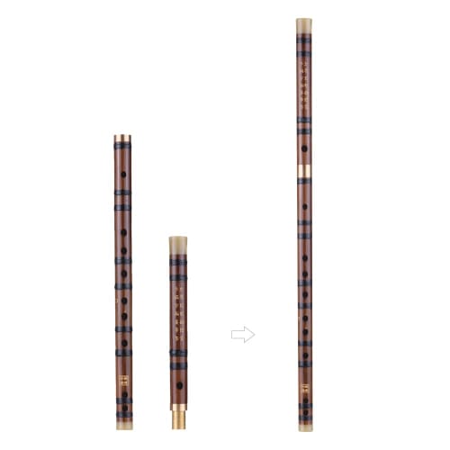 Sasuori Bamboo Flute, Traditional Handcrafted Chinese Woodwind Instrument in the Key of C