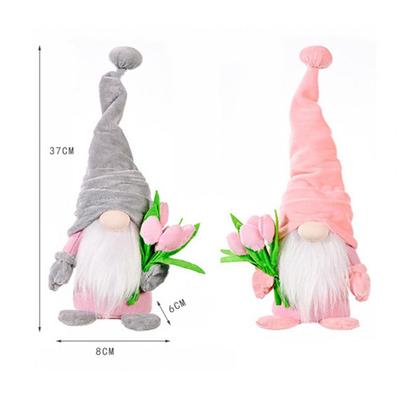 Gnome Doll  Chic Lucky Christmas Tulip Bouquet Faceless Doll  Lightweight Elf Toy