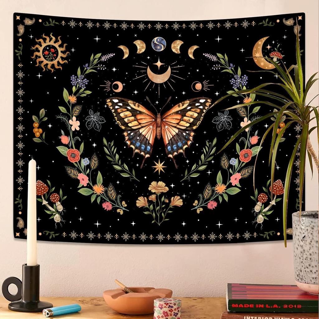 Tree of Life Tapestry Starry Sky Wall Tapestry,Vintage Tapestries for Bedroom Ceiling Tapestries Wall Hanging for Bedroom Living