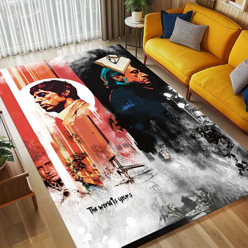 Scarface Legend Living Room Non-Slip Area Rug Soft Carpet for Bedroom Game Playroom Sofa Office Home Decor Doormat Christmas Gift C921167