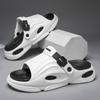 New Summer Men's Slippers Thick-soled Anti-skid One-word Drag Indoor and Outdoor Wear Men's Casual and Comfortable Two Shoes