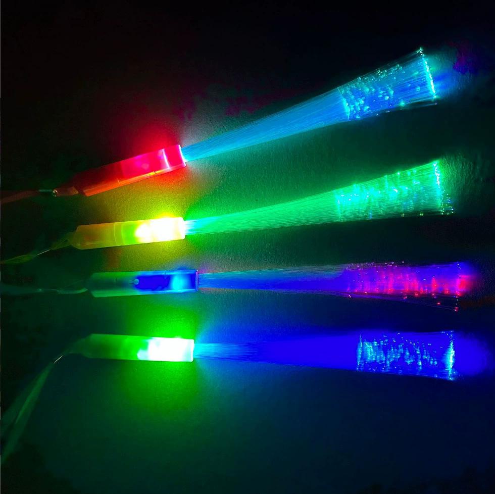 Fiber Optic LED Glow Stick - Festival Party & Wedding Light-Up Prop