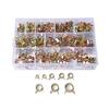 Car Truck Spring Clips Fuel Oil Water Hose Pipe Air Tube Clamp Plumbing Fastener Assortment for Motorcycle Boats 160pcs