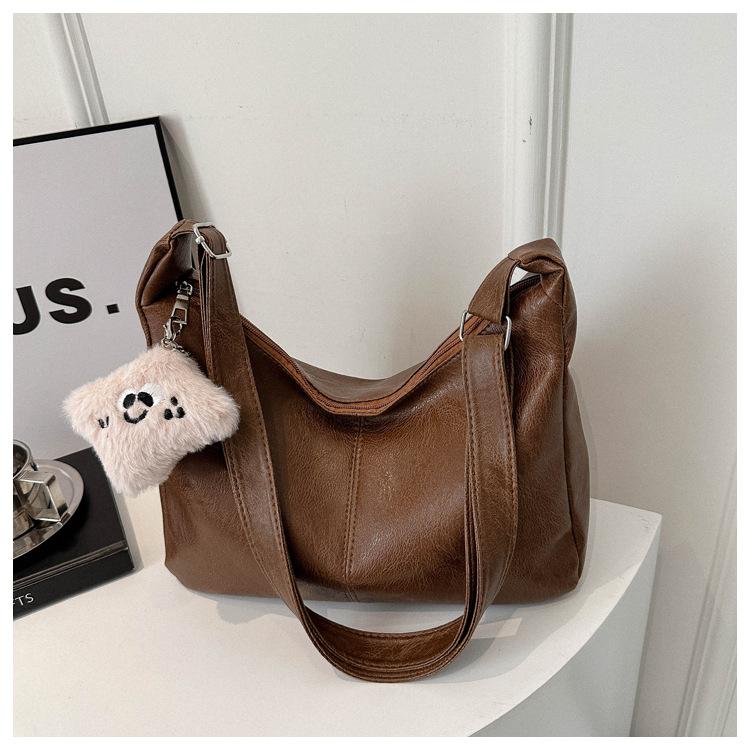 Bag Ladies Shoulder Crossbody Bag Handbag Pu Portable Commuting Fashion Casual