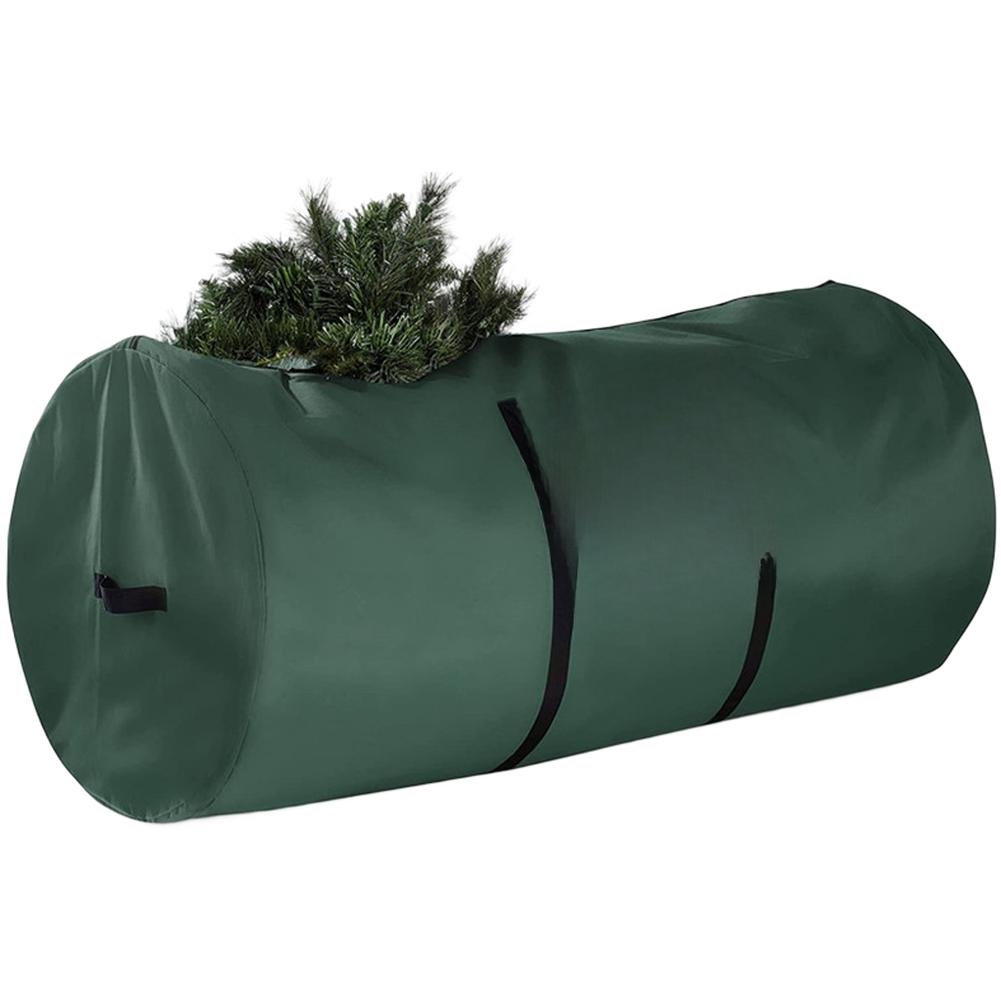 

Christmas Tree Transport Bag Waterproof Oxford Fabric with Strong Handles for 30x60 and 30x50 Inch Models Dark Green Gray 30x50 темно-зелений колір