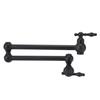 G1/2 Wall Mounted Kitchen Faucet Single Cold 360 Degree Rotating Sink Faucet Folding Copper Water