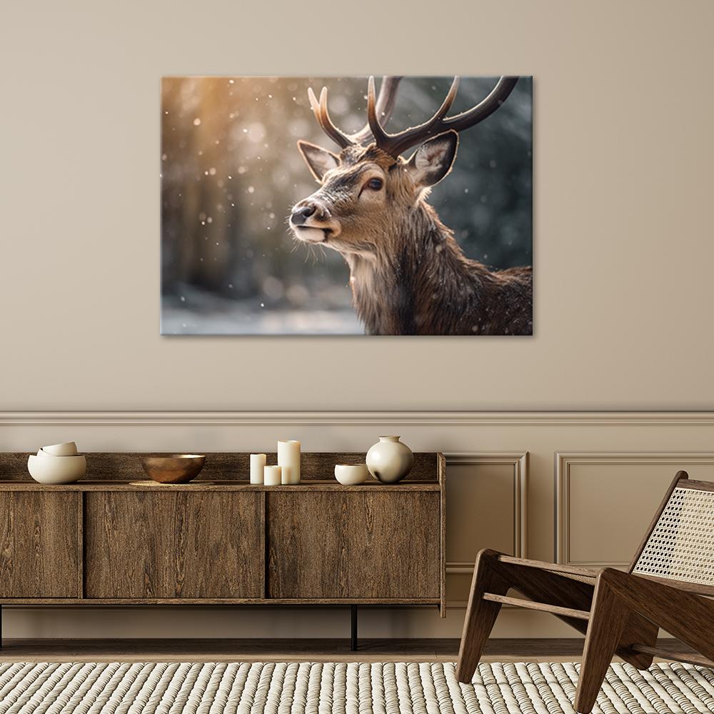 Canvas Print, Abstract Deer