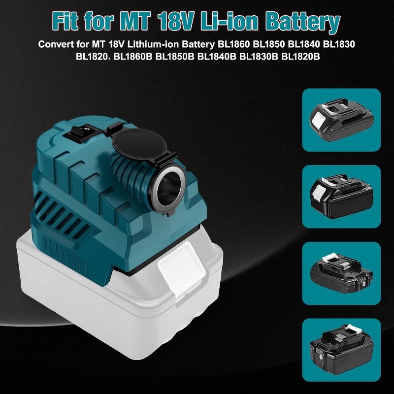 Adaptor de Alimentare cu Baterie potrivit Pentru Makita/Milwaukee 18V Litiu Brichetă Auto 12/20A/USB/Tip-C Convertor