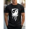 Herren bedrucktes Kurzarm-Rundhals-T-Shirt, ein atmungsaktives Sommeroberteil. Stilvoll und lässig, maschinenwaschbar und bequem sitzend.