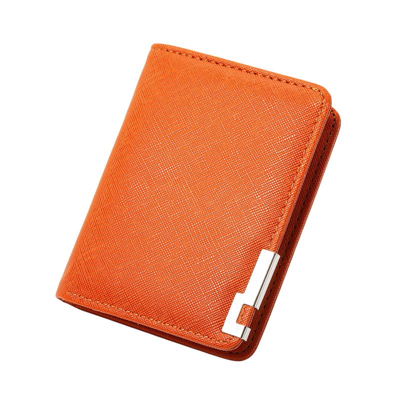 Black Faux Leather Slim Business-Style Wallet With Multiple Card Slots Credit Card & Driver'S License Holder Geometric Design