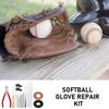Kit di Lacci di Ricambio per Guanti da Baseball/Softball 16x/Set Strumento per Infilare e Stringere i Lacci Bloccaggio Guanti Kit di Cura per Guanti da Baseball