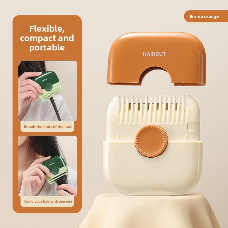 2 in 1 Baby HairCut and Hairdressing Comb Trim Bangs and Broken Hair Bangs Trimmer Manual Portable Children's Hair Clipper