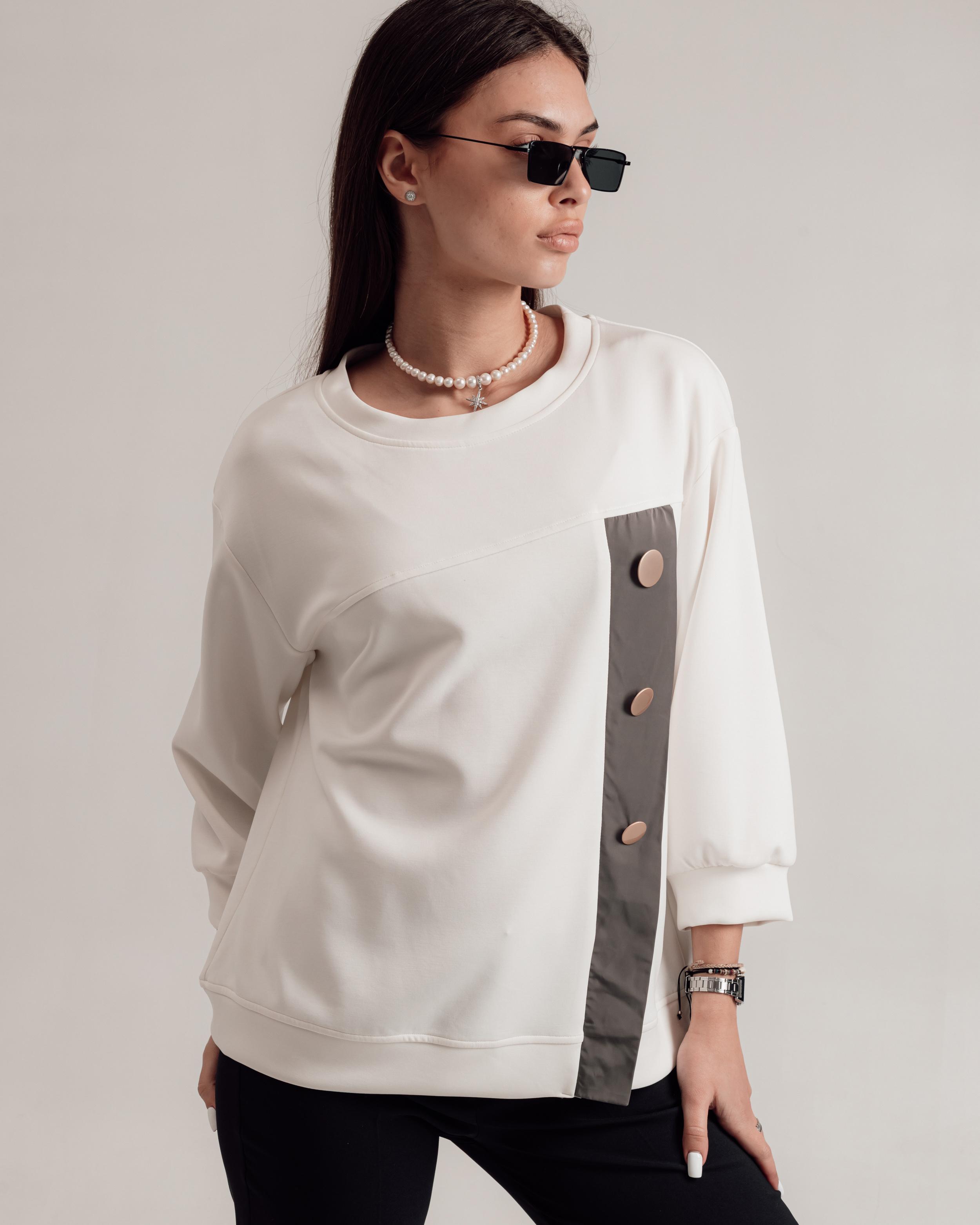 

Phardi sweater 3701 44 milk 48 теплим білим кольором