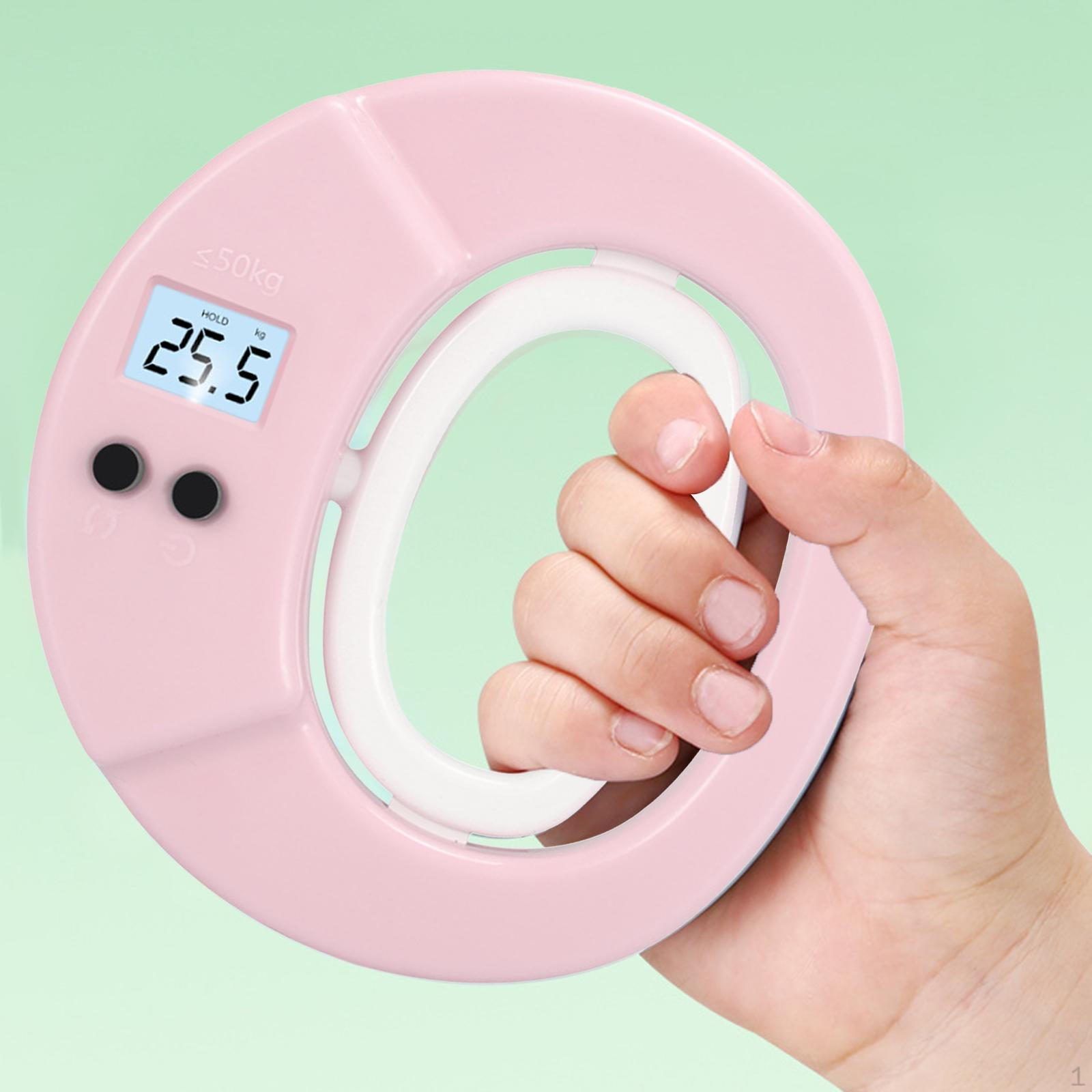 

Цифровой динамометр для проверки силы хвата для фитнеса розовый