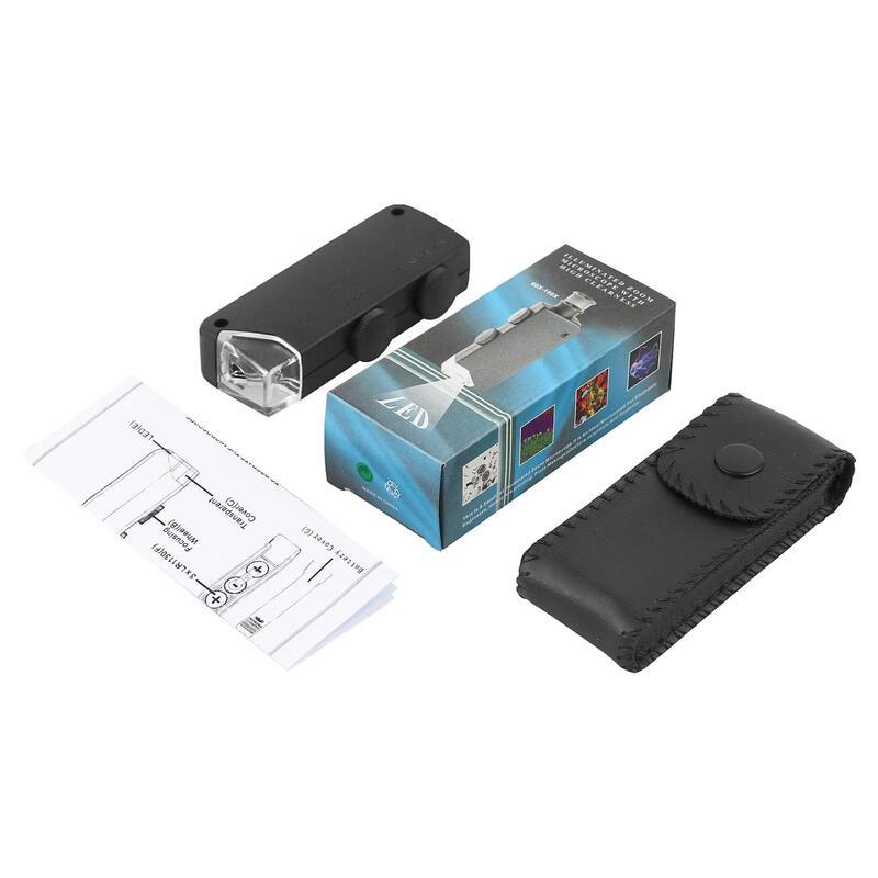 OIMG Portable 60-100x Zoom Pocket Microscope with LED Light