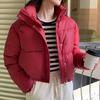 Winter Cropped Jacket Women Clothing Warm Short Puffer Jackets Lightweight Chic Stand Up Collar Student Cotton-padded Jacket