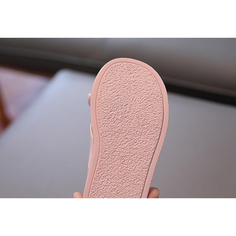 Girls' Solid Soft-Sole Children's Beach Shoes / Summer Girls' Bow Solid Color Sandals