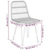 VidaXL 3-Piece Garden Dining Set Black Wicker, Patio Set, Garden Bistro Set, Set of 3157832