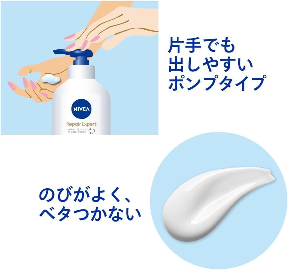 Bulk purchase set of 6 Nivea Repair Expert Medicated Extra Body Milk for Super Dry Skin 350g Unscented Moisturizing Moisture Rough Skin Crack