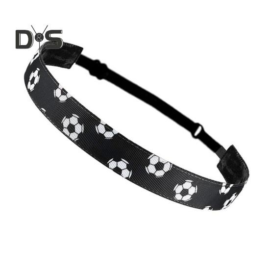 Faixa de cabeça de futebol antiderrapante faixa de cabelo atlética para futebol basquete futebol faixa elástica de suor para meninas esportes ao ar livre