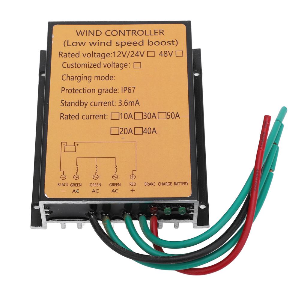 400W Wind Turbine Charge Controller 12V 24V IP67 Water Resistant MPPT Wind Turbine Generator Control