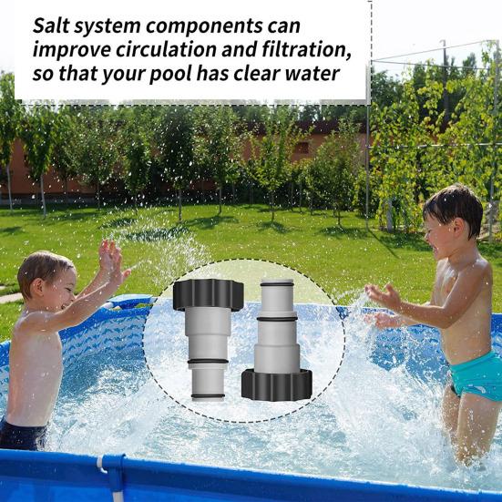 Hose Adapter Reusable Perfect Threaded Connection Pump Hose Conversion Adapter Filter Pool Hose Replacement Adapter for Intex Fit ARU