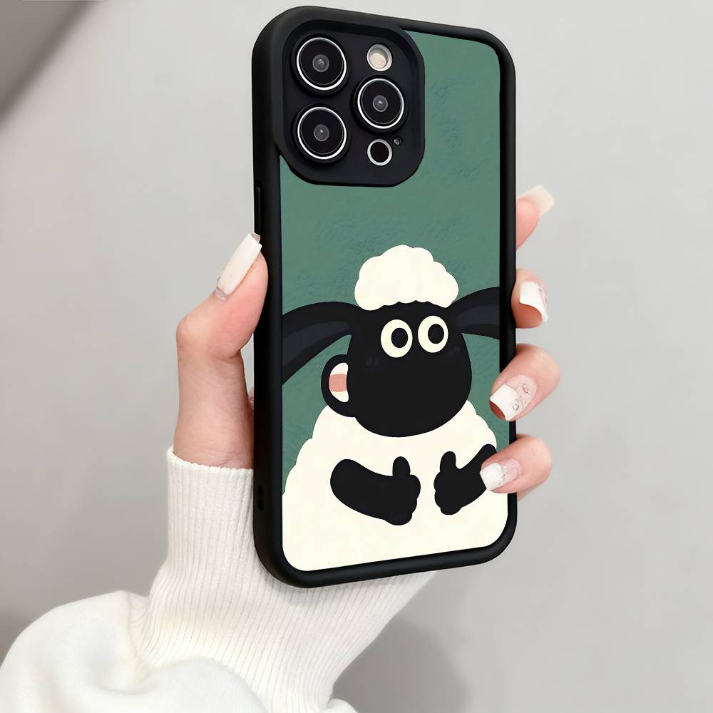 

Чехол для телефона S-Shaun The S-Sheep Чехол для телефона Мягкий Гель Резина ТПУ Для Женщин Мужчин Полная Защита Камеры Усиленный Ударопрочный iPhone 13 pro