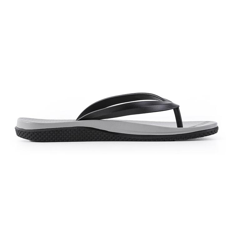 Li Ning Cushioning Rebound Swimming Beach Pool Anti-Slip Flip Flops Men Footwear Black Gray LNXV955-1