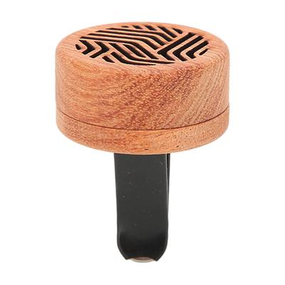 Car Essential Oil Diffusers Rosewood Fragrance Portable Mini Car Wood Diffuser with Volcanic Rock for Car Air Outlet