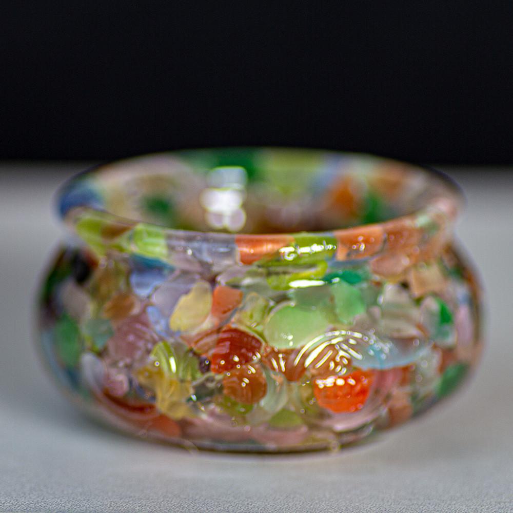 

Resin Filled Natural Crystal Wealth Bowl With Handcrafted Decor For Home Gift Giving Style X