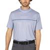 FootJoy Men's XL Loop Print Short Sleeve Mock Neck Golf Shirt, White/Flint, Size XL (FJ-S25-S20, 34570-XL)