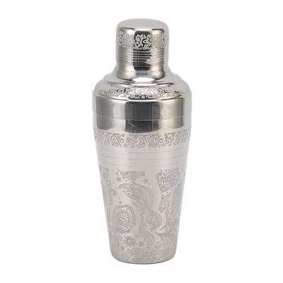 Cocktail Shaker Dishwasher Safe Rust Proof 304 Stainless Steel Bartender Drink Mixer for Bar Glossy Japanese Style
