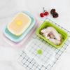 Silicone Food Storage Lunch Box 4 Pieces Foldable Food Containers Leakproof Odor-Resistant Reusable Stackable Organizer