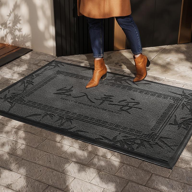 High-end Villa Red Floor Mat Door Mat Door Dirty and Thickened Outdoor Non-slip Mat Home Entry Carpet