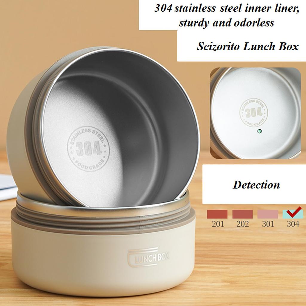 Izolowany termicznie pojemnik bento na lunch i torba, termosowy pojemnik na lunch na pojemniki na gorące jedzenie, pojemnik ze stali nierdzewnej do przygotowywania posiłków, hermetyczny