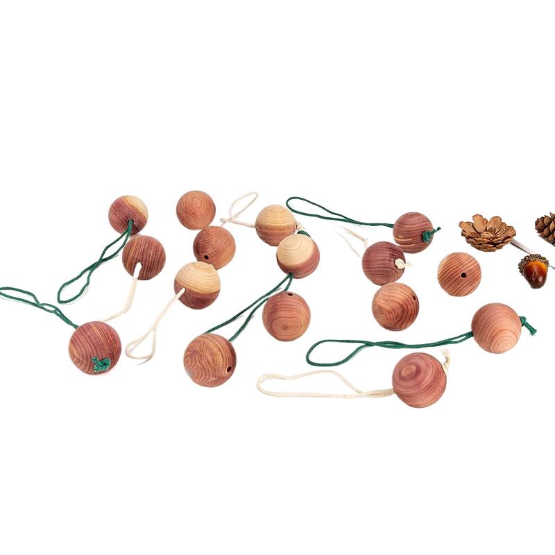New Cedarwood Balls For Home Decor Moisture-Proof Breathable Fragrance Accessories Wardrobe Cedarwood Beads 1PC